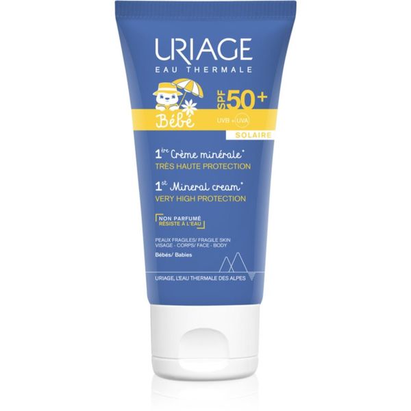 Uriage Uriage Bébé 1st Mineral Cream SPF 50+ mineralna krema za sunčanje SPF 50+ 50 ml