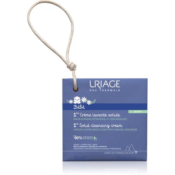 Uriage Uriage Bébé 1st Solid Cleansing Cream kremasti sapun za nježnu i glatku kožu za djecu od rođenja 100 g