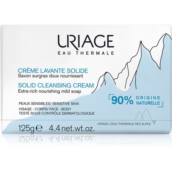 Uriage Uriage Hygiène Solid Cleansing Cream nježna krema za čišćenje s termalnom vodom z francouzských Alp 125 g