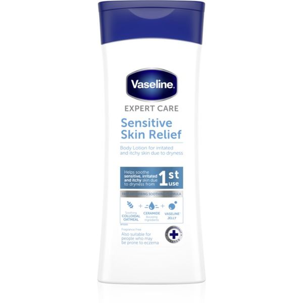 Vaseline Vaseline Sensitive Skin Relief hidratantno mlijeko za tijelo protiv podražaja na svrbež i suhu kožu 400 ml