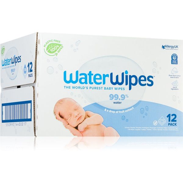 Water Wipes Water Wipes Baby Wipes 12 Pack dječje nježne vlažne maramice 12x60 kom