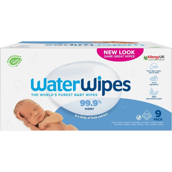 Water Wipes Water Wipes Baby Wipes 9 Pack dječje nježne vlažne maramice 9x60 kom