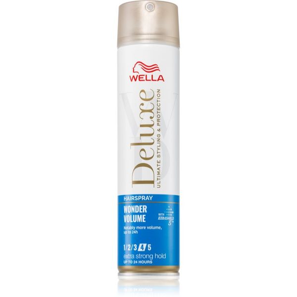 Wella Wella Deluxe Wonder Volume lak za kosu za jako učvršćivanje za volumen 250 ml