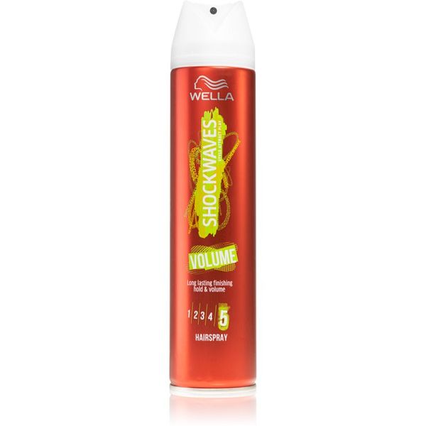 Wella Wella Shockwaves Volume lak za kosu za ekstra jako učvršćivanje za volumen 250 ml