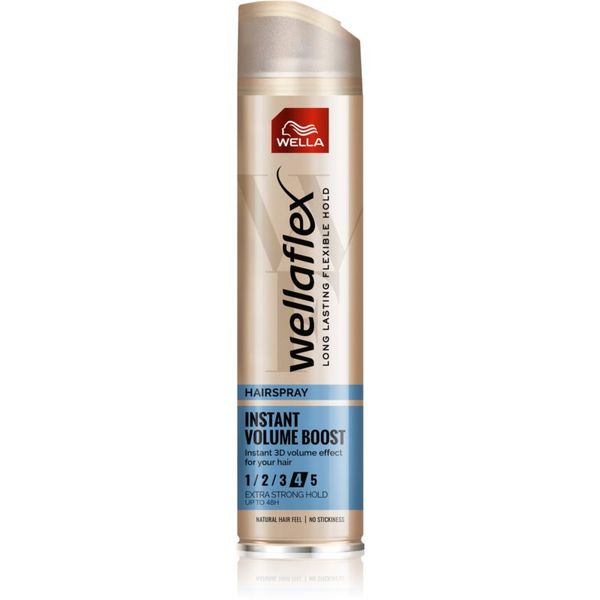 Wella Wella Wellaflex Instant Volume Boost lak za kosu za jako učvršćivanje za veći volumen 250 ml