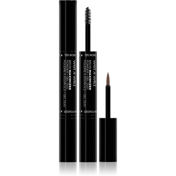 Wet n Wild Wet n Wild Brow Maximizer Powder + Gel Duo gel za obrve duo nijansa Neutral Brown 3,5 ml