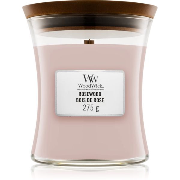 Woodwick Woodwick Rosewood mirisna svijeća s drvenim fitiljem 275 g