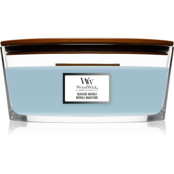Woodwick Woodwick Seaside Neroli mirisna svijeća s drvenim fitiljem (hearthwick) 453 g