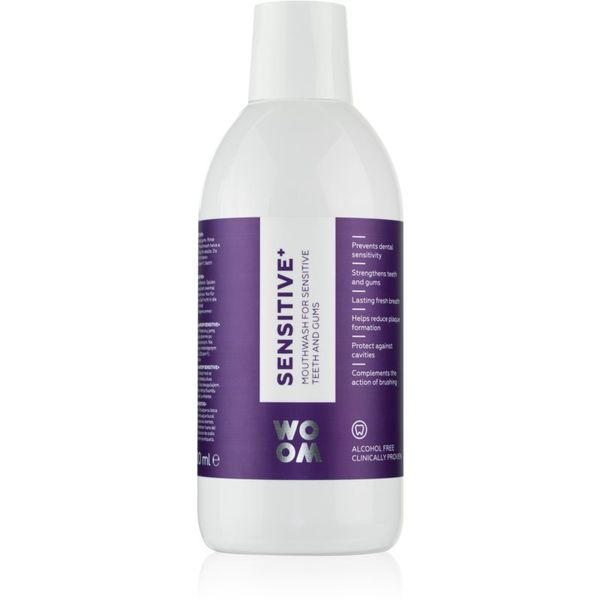 WOOM WOOM Sensitive+ Mouthwash vodica za usta za osjetljive zube i desni 500 ml