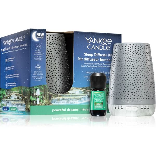 Yankee Candle Yankee Candle Sleep Diffuser Kit Silver električni difuzor + zamjensko punjenje 1 kom