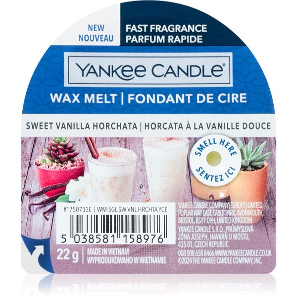 Yankee Candle Yankee Candle Sweet Vanilla Horchata vosak za aroma lampu 22 g