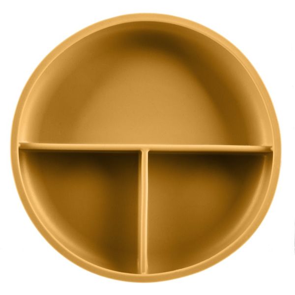 Zopa Zopa Silicone Divided Plate tanjur s pregradama s vakuumskim držačem Mustard Yellow 1 kom