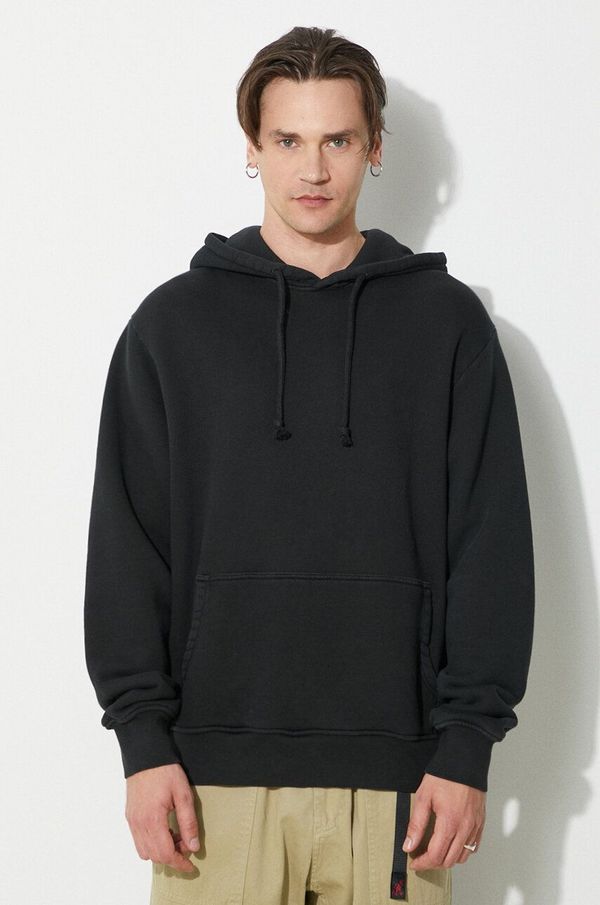 424 Pamučna dukserica 424 Alias Hoodie za muškarce, boja: crna, s kapuljačom, bez uzorka, FF4SMF01AP-JE375.999