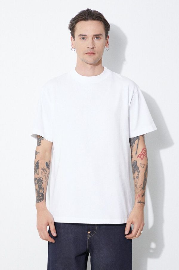 424 Pamučna majica 424 Alias T-Shirt za muškarce, boja: bijela, bez uzorka, FF4SMH01AP-JE341.064