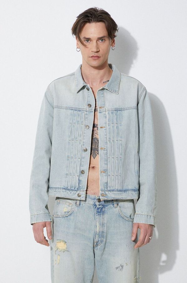 424 Traper jakna 424 Denim Truck Jacket za muškarce, za prijelazno razdoblje, oversize, FF4SMJ30AP-TE001.500