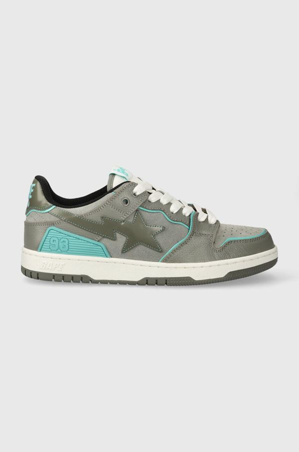 A Bathing Ape Kožne tenisice A Bathing Ape BAPE SK8 STA #2 001FWI701011I boja: siva 0