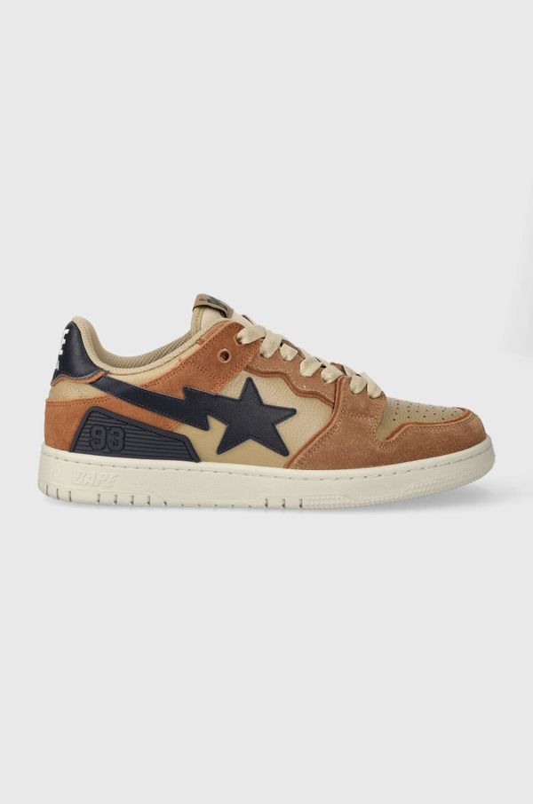 A Bathing Ape Kožne tenisice A Bathing Ape BAPE SK8 STA #4 001FWI701009I boja: bež 0