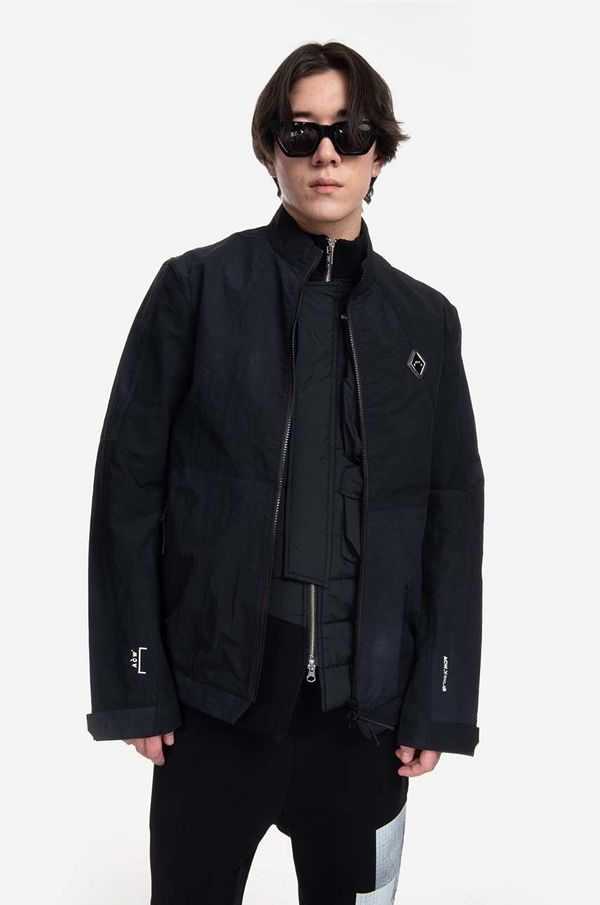 A-COLD-WALL* Jakna A-COLD-WALL* Irregular Dye Overshirt za muškarce, boja: crna, za prijelazno razdoblje, ACWMSH085-BLACK