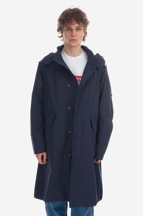 A.P.C. Jakna A.P.C. Parka Antonny za muškarce, boja: tamno plava, za prijelazno razdoblje, COETZ-M30192 MARINE