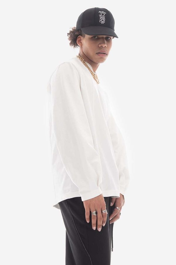 Ader Error Pamučna majica dugih rukava Ader Error Long T-shirt boja: bijela, glatki model, BMADSSTS0201WH-WH