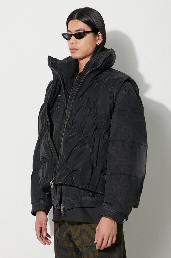 Ader Error Pernati prsluk Ader Error Aren Down Vest za muškarce, boja: crna, za zimu, BMADFWDW0401