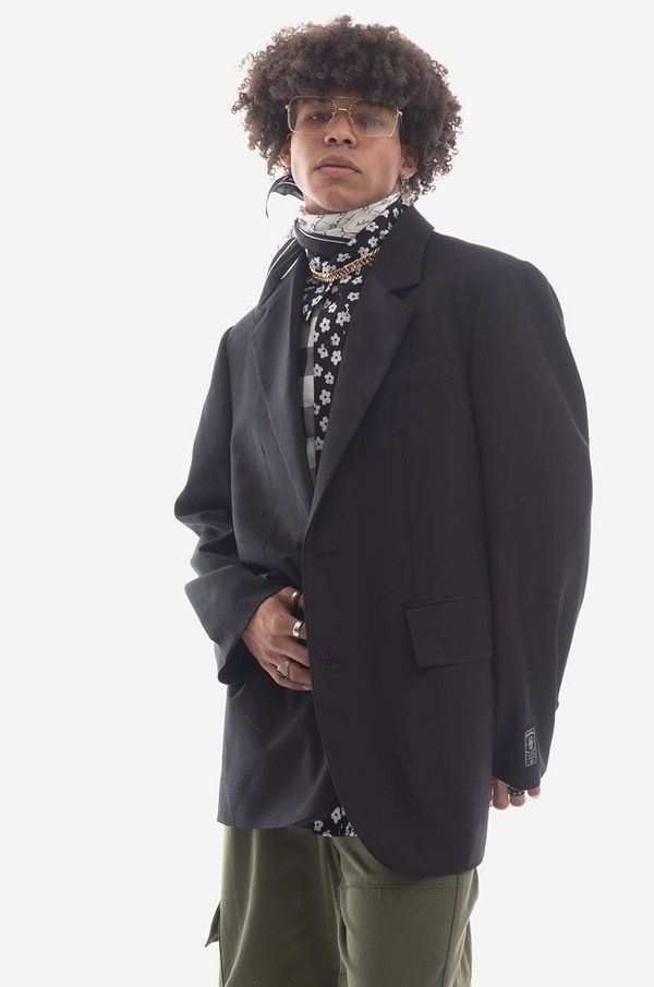 Ader Error Vuneni sako Ader Error Blazer boja: crna, BMADSSBZ0205BK-BK