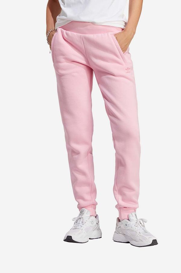 adidas Originals Donji dio trenirke adidas Originals boja: ružičasta, glatki materijal, IA6455-pink