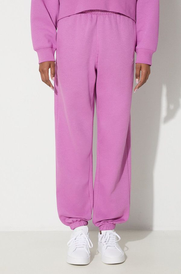 adidas Originals Donji dio trenirke adidas Originals Essentials Fleece Joggers boja: ružičasta, bez uzorka, IR5964