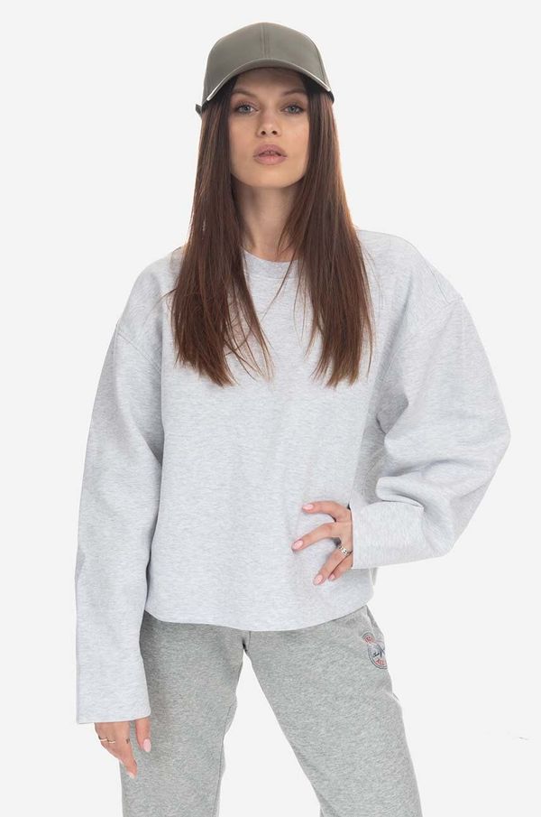 adidas Originals Dukserica adidas Essentials Short Sweater za žene, boja: siva, melanž, IC5256-grey