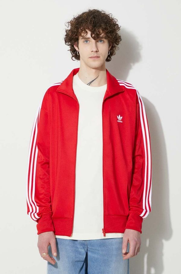 adidas Originals Dukserica adidas Originals Adicolor Classics Firebird za muškarce, boja: crvena, s aplikacijom