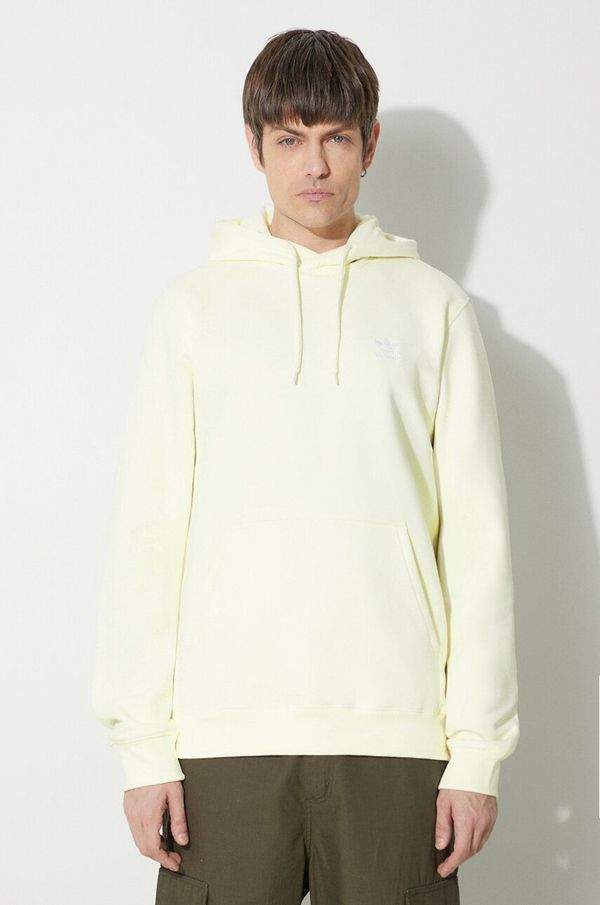 adidas Originals Dukserica adidas Originals Trefoil Essentials Hoody za muškarce, boja: bež, s kapuljačom, bez uzorka, IR7790
