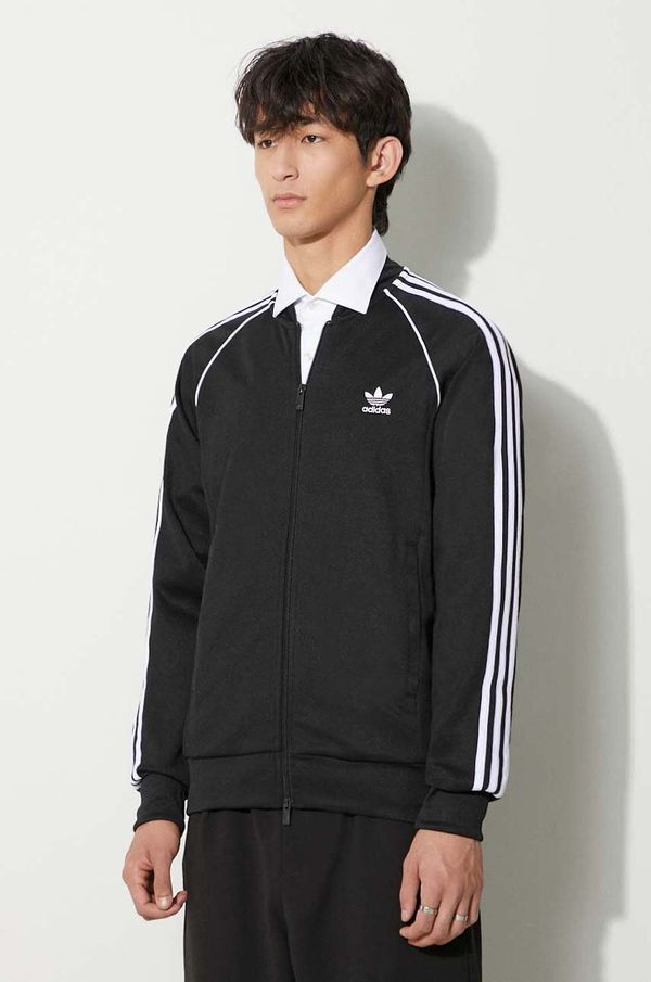 adidas Originals Dukserica adidas Originals za muškarce, boja: crna, s aplikacijom