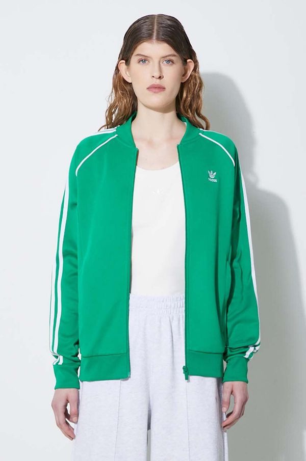 adidas Originals Dukserica adidas Originals za žene, boja: zelena, s aplikacijom