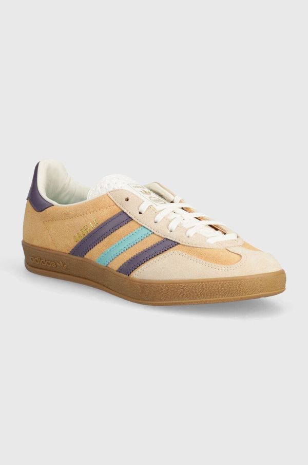 adidas Originals Kožne tenisice adidas Originals Gazelle Indoor boja: bež, IG1636