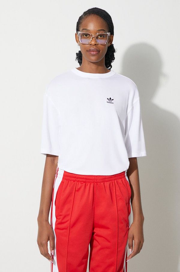 adidas Originals Majica kratkih rukava adidas Originals Trefoil Tee za žene, boja: bež, IR8064