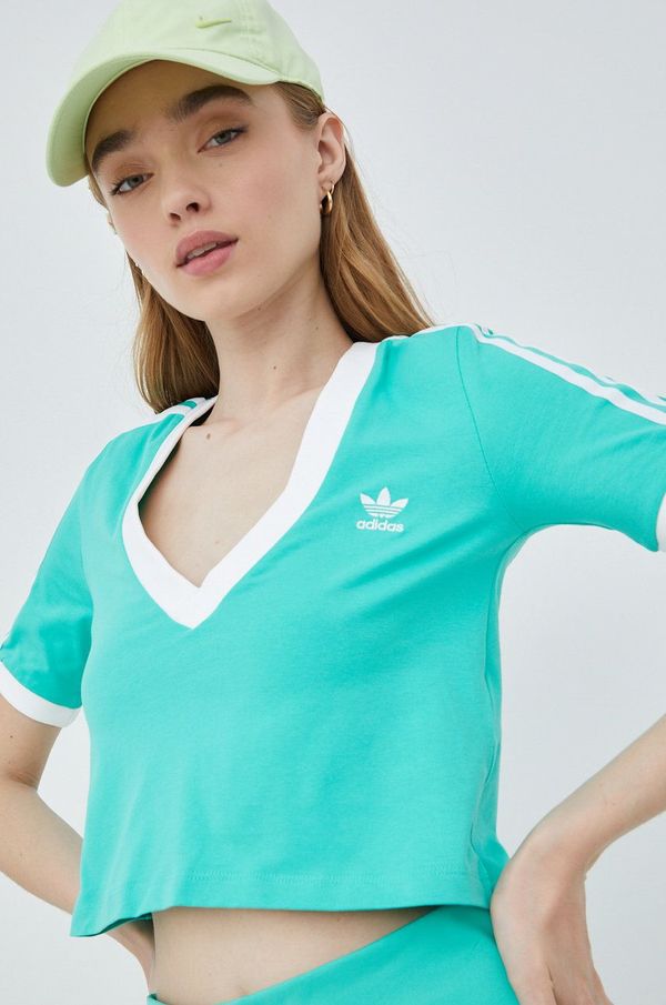 adidas Originals Majica kratkih rukava adidas Originals za žene, boja: zelena, HG6596-HIREGR