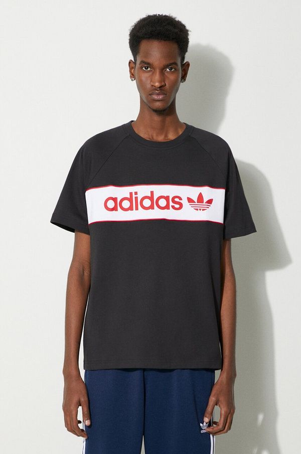 adidas Originals Pamučna majica adidas Originals Archive za muškarce, boja: crna, s tiskom