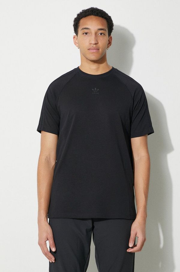 adidas Originals Pamučna majica adidas Originals SST Tee za muškarce, boja: crna, s tiskom
