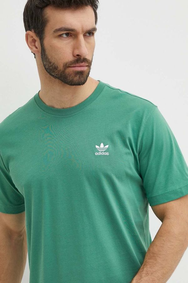 adidas Originals Pamučna majica adidas Originals za muškarce, boja: zelena, bez uzorka, IN0671