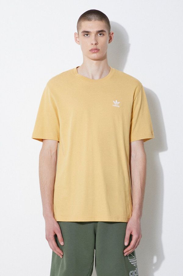 adidas Originals Pamučna majica adidas Originals za muškarce, boja: žuta, bez uzorka, IR9695