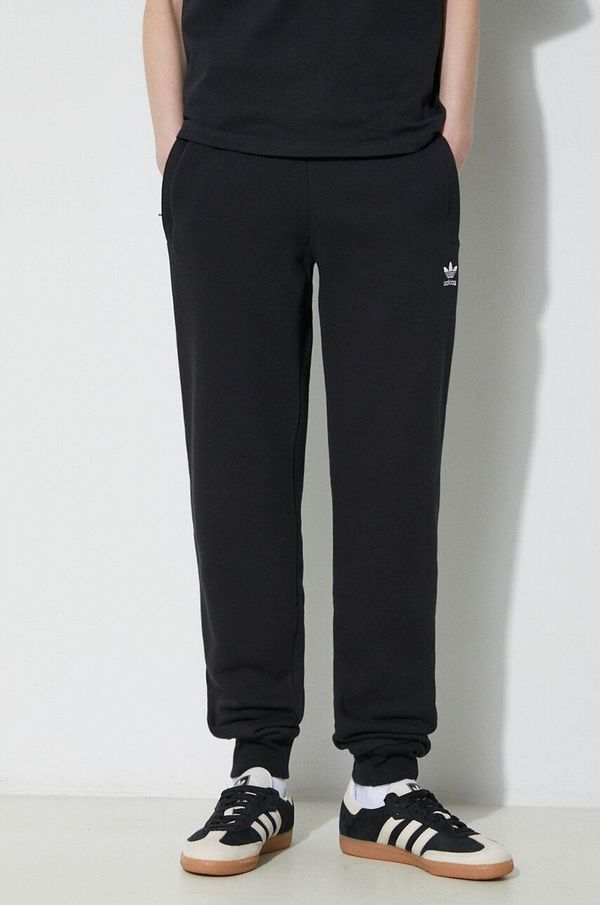 adidas Originals Pamučni donji dio trenirke adidas Originals boja: crna, bez uzorka