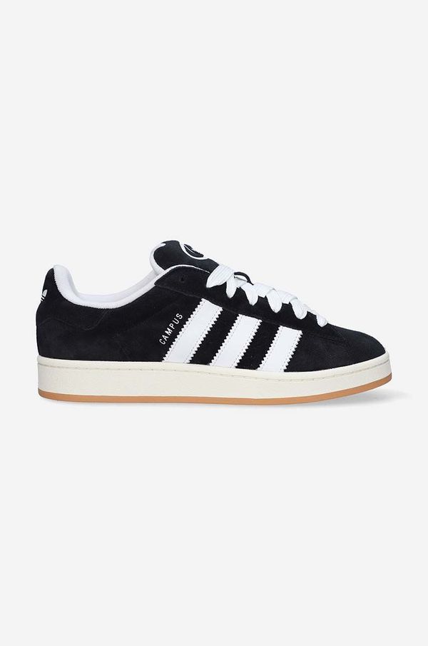 adidas Originals Tenisice od brušene kože adidas Originals Campus 00S HQ8708 boja: crna, HQ8708-black