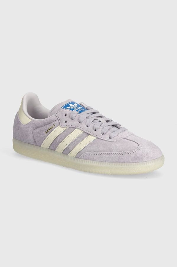 adidas Originals Tenisice od brušene kože adidas Originals Samba OG boja: ljubičasta, IG6176