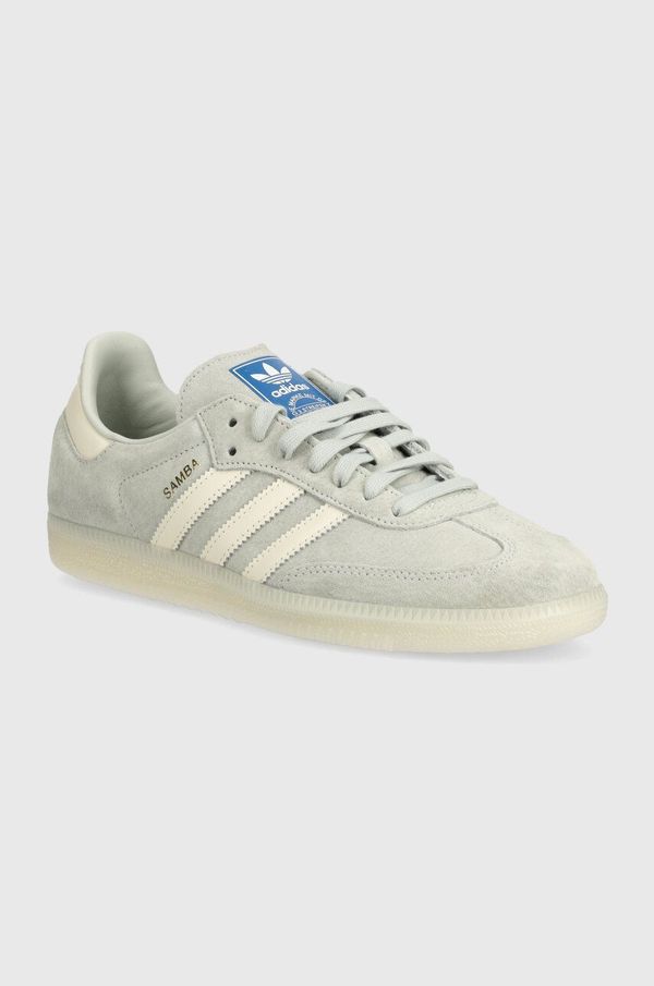 adidas Originals Tenisice od nubuk kože adidas Originals Samba OG boja: siva, IG6177