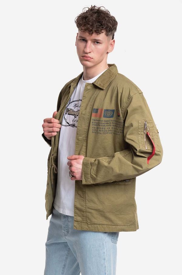 Alpha Industries Jakna Alpha Industries Field Jacket LWC za muškarce, boja: zelena, za prijelazno razdoblje, 136115.11-green