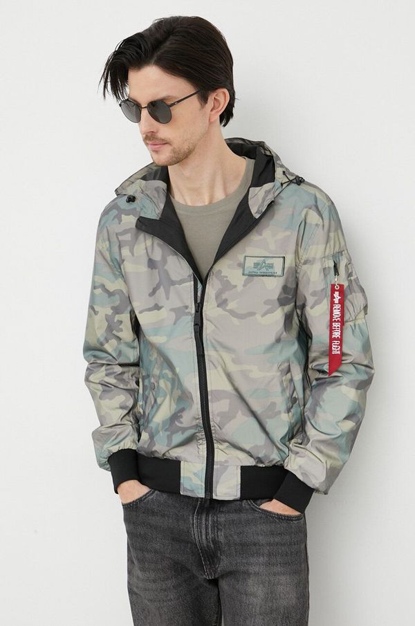 Alpha Industries Jakna Alpha Industries za muškarce, boja: zelena, za prijelazno razdoblje, 126138RC.408-WdlCamo65