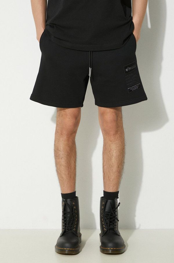 Alpha Industries Kratke hlače Alpha Industries Patch LF za muškarce, boja: crna, 136360