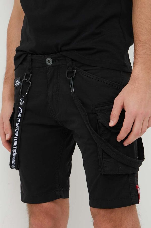 Alpha Industries Kratke hlače Alpha Industries za muškarce, boja: crna, 116213.03-Black