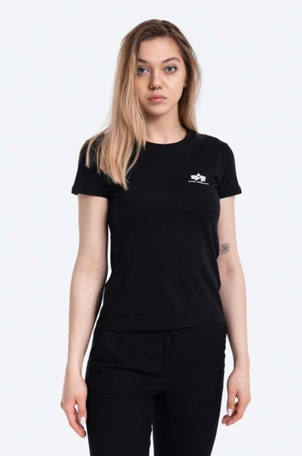 Alpha Industries Pamučna majica Alpha Industries Basic boja: crna, 196054.03-black