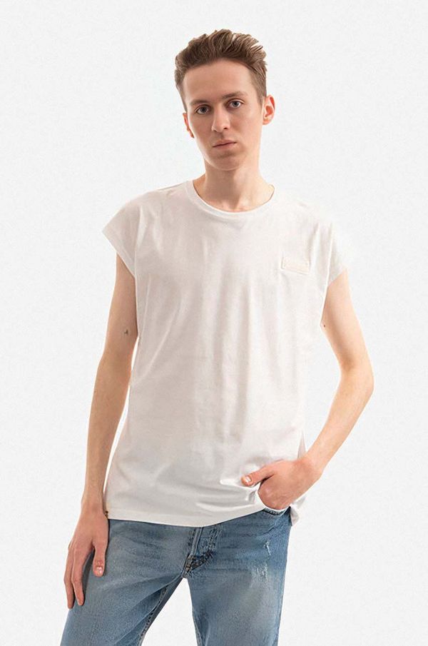Alpha Industries Pamučna majica Alpha Industries boja: bijela, glatki model, 118530.626-white
